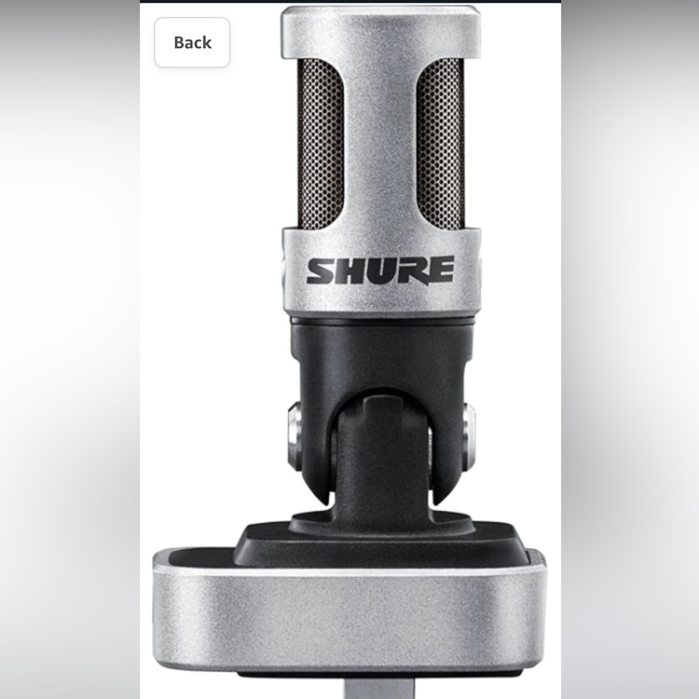Shure MV88 Portable iOS Microphone for iPhone/iPad/iPod via Lightning Connector